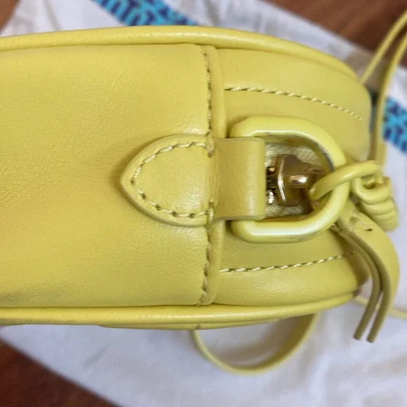 Tory Burch Yellow Quilted Crossbody Bag - Picture 6 of 11